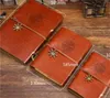 Retro Kraft Papers Nautical Notebook Compass Loose Leaf Bundna anteckningsblock