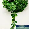 2m Artificial Fowers Rattan Leaf Nylon Iron Wire DIY Wreath Accessory for Wedding Car Decoration Garland Silk Scrapbooking 30pcs