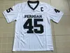 45 Boobie Miles Cuma Gecesi Işıkları Amerikan Futbol Formaları ile C Patch #35 Boobie Miles Erkek Lisesi Jersey Swen