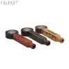 COURNOT Handmade Wooden Pipe DIY Kit Pocket Size Wooden Tobacco Pipe With Metal Bowl Portable Herb Smoking Pipe