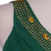 Sexy Groene Rhinestone Latin Dansjurk Dameswedstrijd Practice Draag Backless1