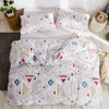 Bed Sheet Sets Fitted Flat Sheets 3 pcs Brown Twin Double Queen King Bedding Sets Teenager Kids Quilt Cover Bed Pillowcases