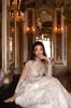 High Neck Vintage Wedding Dresses Sheer Long Sleeves Lace Bridal Gowns with Peplum Plus Size Vestidos de novia Luxury Wedding Dress