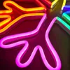 Christmas Party Decoration Xmas Gift Kleurrijke Sneeuwvlokken Sign Holiday Lighting Home Bar Openbare plaatsen Handgemaakte Neon Light 12 V Super Bright