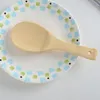 Bamboo Rice Spoon Spatula Portable Wooden Cooking Mixing Shovel Non-Stick Soup Spoon Eco-Friendly Square Shovels Kitchen Spatulas ZX BH2296