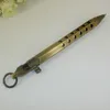 ACMECN Hexagonal Copper Tactical Ball stylo avec anneau clé Mini Gun Style Trous design en laiton solide Point de bille pour les cadeaux de Pâques6634492
