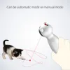 Pet Laser Automatisk Interaktiv USB Electric Auto Rotating Chaser Toy For Exercise Training EntraTa Cat Toys LJ201125