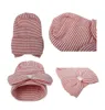 Новорожденные больницы Hat младенческие детские шапки с луком мягкие милые детские шапочки, дружеские зимние теплые вязание