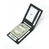 RFID Carbon Fiber Pattern Slim Money Clip for Men Leather Mini Wallet with Money Clips Small Wallet Purse281k