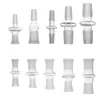 Tobacco smoking acces smoke glass adapter 10male to 14female and 14male 18female converter use for water pipe oil rig hookahs