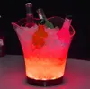 New Led Rechargeable ice bucket color changing,5L bars nightclubs LED light up ice bucket Champagne wine beer bucket bars