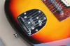 Guitare électrique Sunburst pour gaucher personnalisée en usine avec pickguard en forme de tortue rouge, touche en palissandre, 22 frettes, peut être personnalisée 1291959