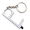 13 Style Metal Safety Bezpieczeństwo Bez Touch Bez Touch Narzędzie Windela Wholl Hook Hand Dorę Drzwi otwieracz łańcuch kluczyek Keyring8398390