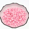 100Pcs Fashion Jewelry Love Heart Acrylic Flat Round Beads for DIY Craft &Jewelry Making