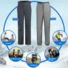 Skihose TRVLWEGO Outdoor Ski Herren Ladung Kletterhose Zweiteilige Fleece gefüttert mit abnehmbarer Campingkleidung Männlich Sehr W1986997