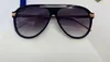 Luxu Pilot Sunglasses for Men Silver Grey marble Mirror Lens occhiali da sole firmati men Fashion sugnlasses 1264 Shades with case262l