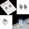 Allergen Free Stainless steel diamond stud earrings women mens ear fashion jewelry will and sandy gift