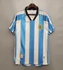 1978 1986 1998 Argentina Retro Soccer Jersey Maradona 1996 2000 2001 2010 Kempes Batistuta Riquelme Higuain Kun Aguero Caniggia Aimar Football Shirts Messis