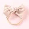 3PCS Corduroy Nylon Headbands For Girls Bows Baby Accessories Elastic Hair bands set Solid Headwear Baby Girl Hair Accessories