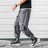 Nowy Spring Joggers Ankel-Długość Spodnie Harema Męskie Front Kieszenie Dresy Męskie Luźne Harajuku Hip Hop Track Spodnie 5xl Mid Flat