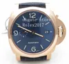 Reloj VS para hombre de la mejor calidad, 44 mm, RG/LE, azul, VSF P9010, movimiento de bisel chapado en oro rosa de 18 quilates, relojes de pulsera automáticos