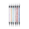 Nail Point Drill Pen Diamond Penholde Strass Picker Wax Punteggiatura Matita Bol￭grafo De Punta DIY Punteggiatura Nail Art Point Drill Pen