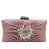 New-Diamond Sun Flowers Wedding Clutch Plånböcker Party Purse Drop Shipping LXG56