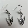 Boucles d'oreilles pendantes Je t'aime langue des signes - ASL Handmade Charm Earring Couples Gift