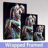 Framed Ready To Hang Wall Art Canvas Print Nudes Men and Women Oil Painting Home Decor for Bedroom