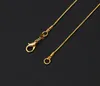 18k gouden ketting kettingen voor vrouw kreeft sluitingen gladde ketting maat 1,2 mm 16 18 20 22 24 26 28 30 inch8138920