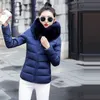 패션 여성 2020 새로운 도착 슬림 파카스 후드 코트가있는 여자의 면화를위한 새로운 플러스 크기 따뜻한 겨울 자켓 여성