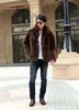 Męskie Kurtki Faroonee Męskie Faux Fur Coat Zima Zagęścić Ciepłe Outwear Płaszcz Slim Moda Kurtka Duża Rozmiar Y18801