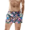 Мужские шорты с пляжным принтом, быстросохнущие плавки, мужские бикини, купальники для серфинга, Pantalonetas Hombre Playa Sunga Masculina C