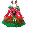 16T Santa Claus Christmas Dress Kids Party New Year Costume Winter Snowman Baby Girl Clothes Christmas Tree Children Clothing4259809