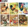 HOMFUN Square Round Drill 5D Diamond Painting Environmental Crafts Full Diamond Embroidery quotChicken farmquot Home decor1016808