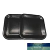 10pcs/pack solid color disposable square plates black birthday party decorations pure black theme disposable paper plate