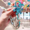 Kids Meisjes Gekleurde Vlechten Pruik Haarband Ringen Eenhoorn Regenboog Lovertjes Glitter Vlecht Pruiken Haar Boog Paardenstaart Houder Circle voor Party D82705