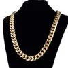Curb Cuban Link Chain Halskette Armband Schmuck für Männer Frauen Edelstahlkette Halskette 15 mm 740 Zoll3561383