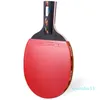 WholeLong Handle Shakehand Grip Raquete de tênis de mesa Ping Pong Paddle Espinhas Em borracha Raquete de Ping Pong Com Raquete Pouch3317581