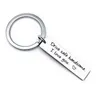 Stainless Steel Drive Safe keychain Tag Love I need you keyring bag hangs safe driving women mens fashion jewelry will and sandy gift