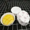 300pcs Cake Papers Cup PET Film High Temperature Baking Resistance Oil-Proof Bread Paper Tray 9x3cm