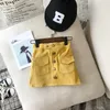 INS Stijlvolle Kinderen Tutu Meisjes Rokken Effen Knop Rok Meisjes Lente Herfst Kinderkleding Katoen Corduroy Peuter Baby Meisje Rok4275814