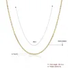 Högkvalitativ 18K guldpläterade Rolo-kedjor Halsband Fashion 1,5mm 18 tums DIY Hängsmässiga brasshalsband Fina smycken för kvinnor Flickor