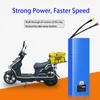 18650 48V Bateria Pack E-Scooter 13AH 15AH 20AH Wymiana baterii kwasu ołowiowej do 48 V 750W 1000W silników e-motocyklowych