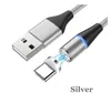3A 마그네틱 케이블 빠른 충전 3.0 마이크로 USB 충전기 Type C Samsung S20에 대한 빠른 충전 Note10