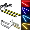 2 stücke 17 CM Auto LED COB DRL Tagfahrlicht Wasserdicht 12 V Externe Led Auto Lichtquelle Parkplatz nebel Bar Lampe Weiß Blau Rot