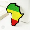 África (tamaño: 7,0x8,2 cm) parche de hierro DIY para coser en apliques bordados ropa de costura accesorios de ropa de dibujos animados