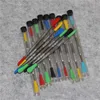 100pcs wosk dabbers narzędzie odsuniające z silikonowymi końcówkami plastikowa rurka 120 mm szklana szklana dabbertool narzędzia do czyszczenia rur ze stali nierdzewnej