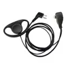 (2 Pack) 2Pin Advanced D Shape Clip-Ear Ptt Headset Earpiece Mic For Motorola 2 Way Radios Gp88S Gp300 Gp68 Gp2000 Gp88 Gp3188 C