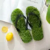 Slippers Lawn Flip-flops For Men Women Summer Fashion Simulation Personality Grass Couple Models Outdoor Beach Shoes Men